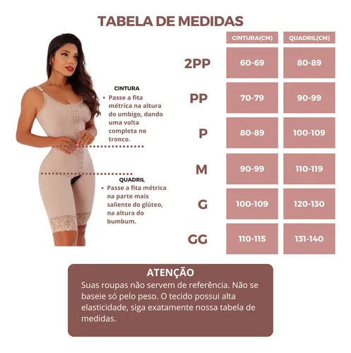 Modelador Corporal Com Reforço E Bojo Moldado