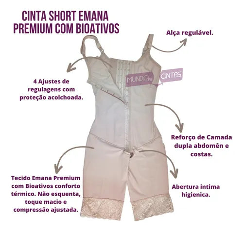 Modelador Corporal Com Reforço E Bojo Moldado