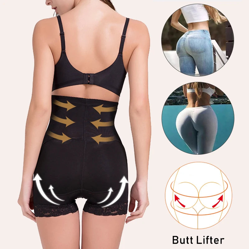Calcinha modeladora de cintura alta feminina