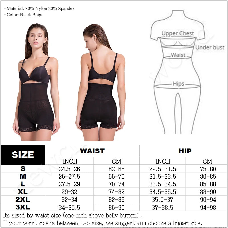 Calcinha modeladora de cintura alta feminina
