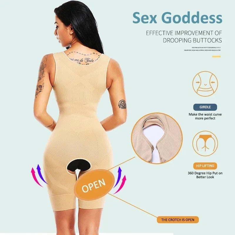 Modelador Feminino Emagrecedor - Virilha Aberta